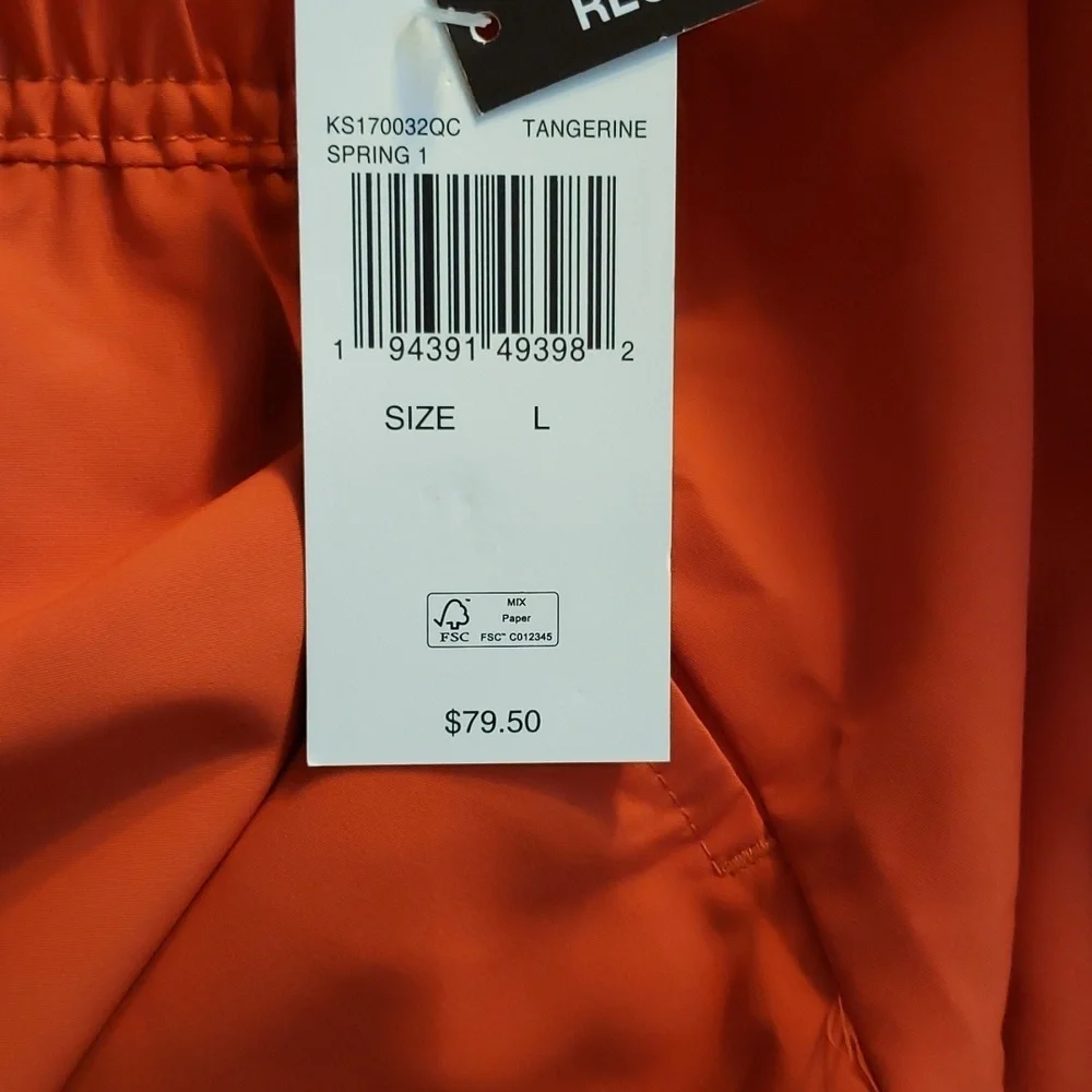 Michael Kors NWT Men's Orange Swim Trunks with White MK Logo